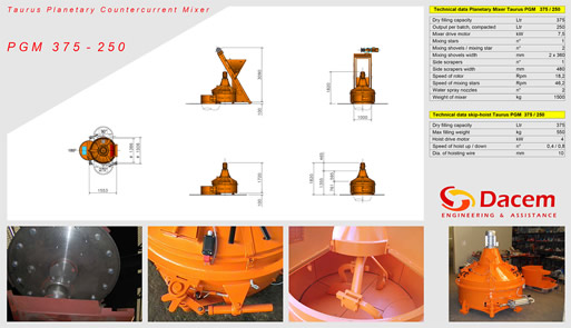 Mixer PGM 375 - DACEM ITALY